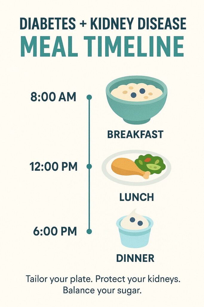1-Day Meal Plan for Diabetes with Kidney Disease