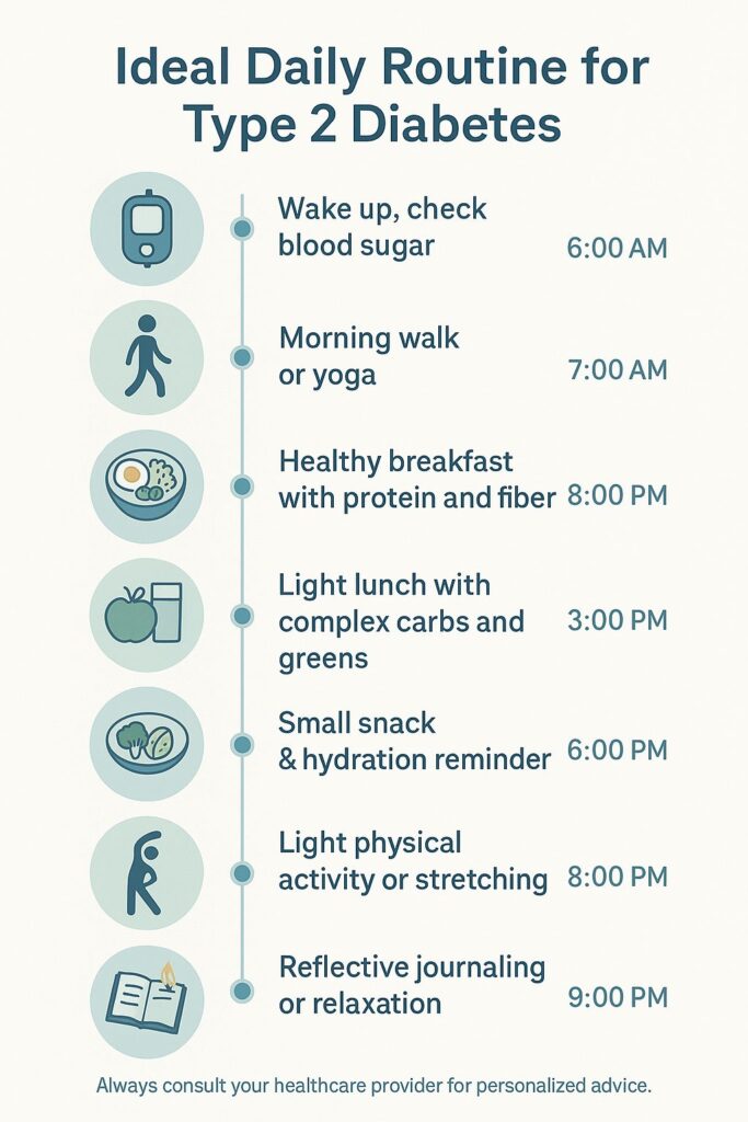 Daily Routine for Someone with Type 2 Diabetes