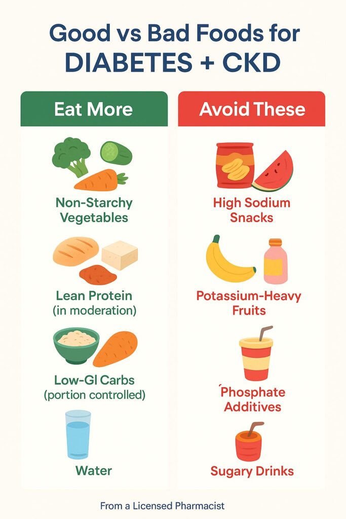 Foods to Eat and Avoid with Diabetes & Kidney Disease