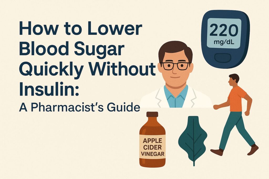 How to Lower Blood Sugar Quickly Without Insulin