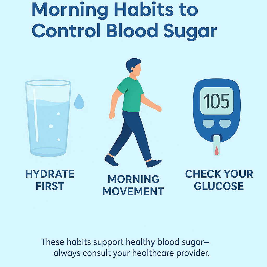 Morning habits to control blood sugar