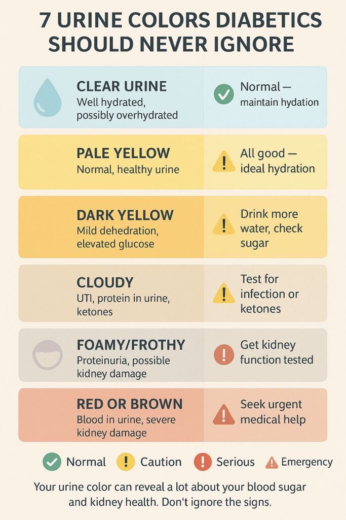 Urine Color Chart for Diabetics